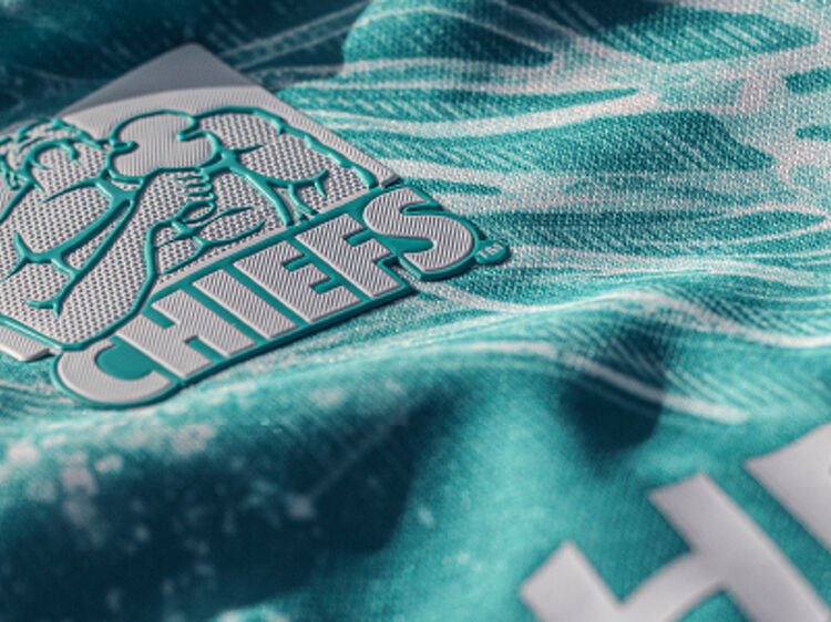 Closeup of chiefs embraided logo
